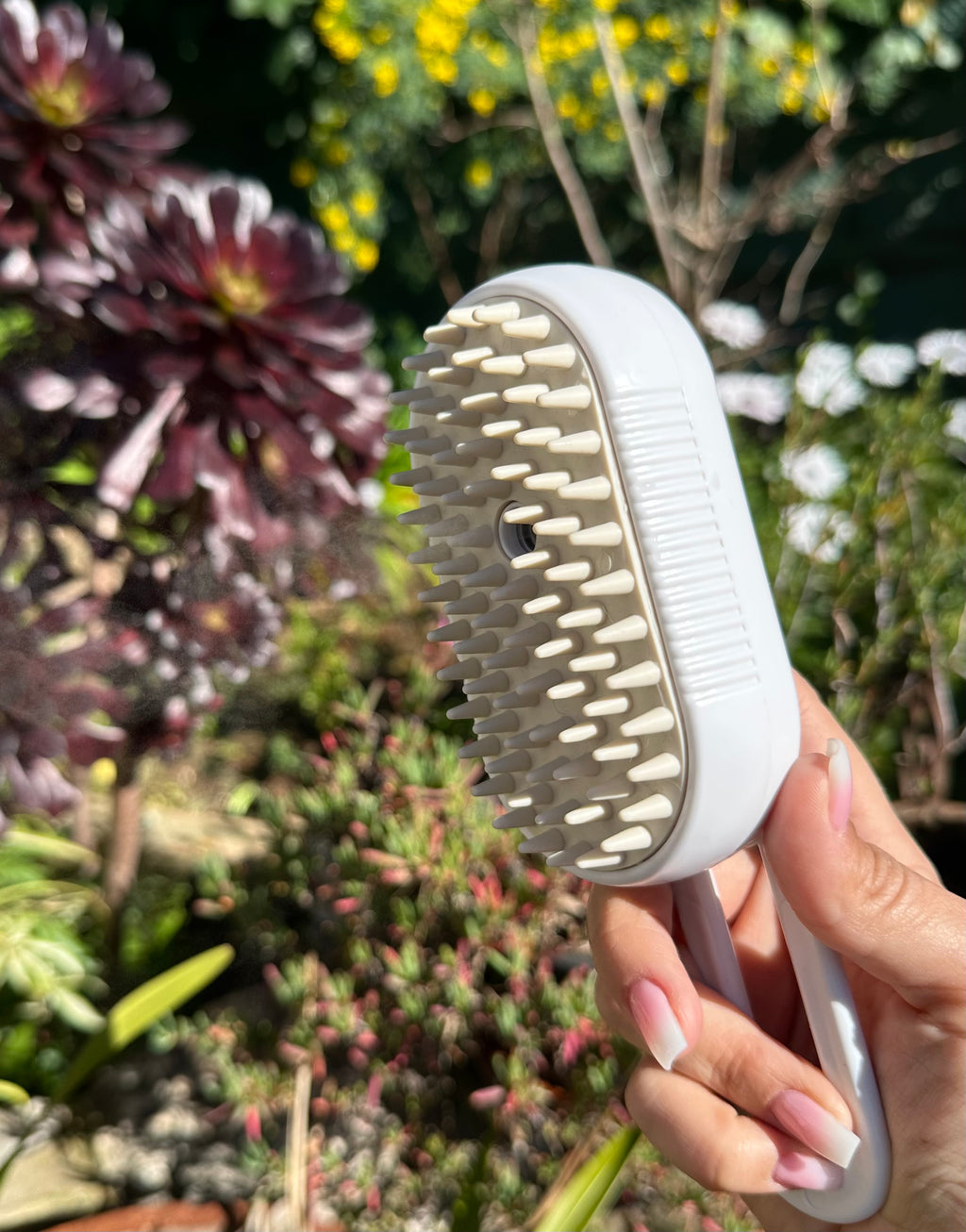 Plume Care™ | Brosse Vapeur Anti-Poils 3-en-1 pour Chien & Chat